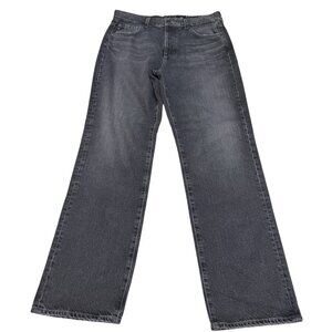 NEW AG Alexxis High Rise Vintage Straight Jean Women's Faded Black Denim, Sz 32